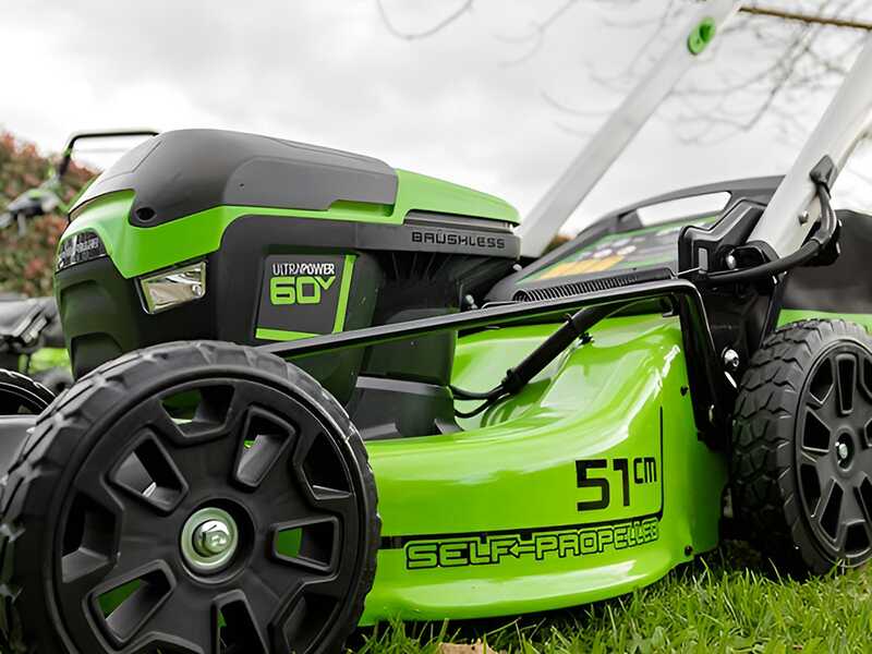 Greenworks GD60LM51SP - Self-propelled battery lawn mower - WITHOUT BATTERY AND CHARGER