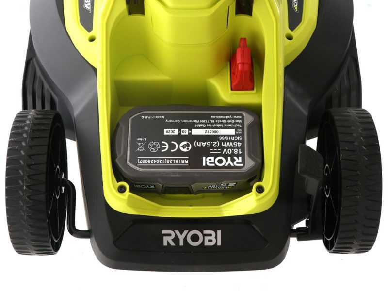 Ryobi rlm18c33b25 2.5 ah sales cordless lawnmower