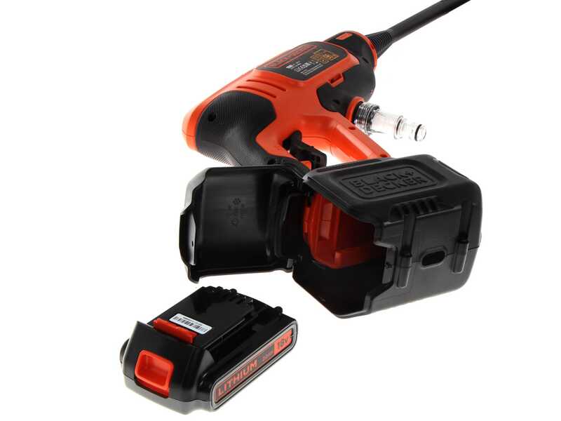 Black &amp; Decker BCPC18D1 Battery-powered Spray Gun Pressure Washer + Free 18V 2Ah battery - 5 in 1 nozzle