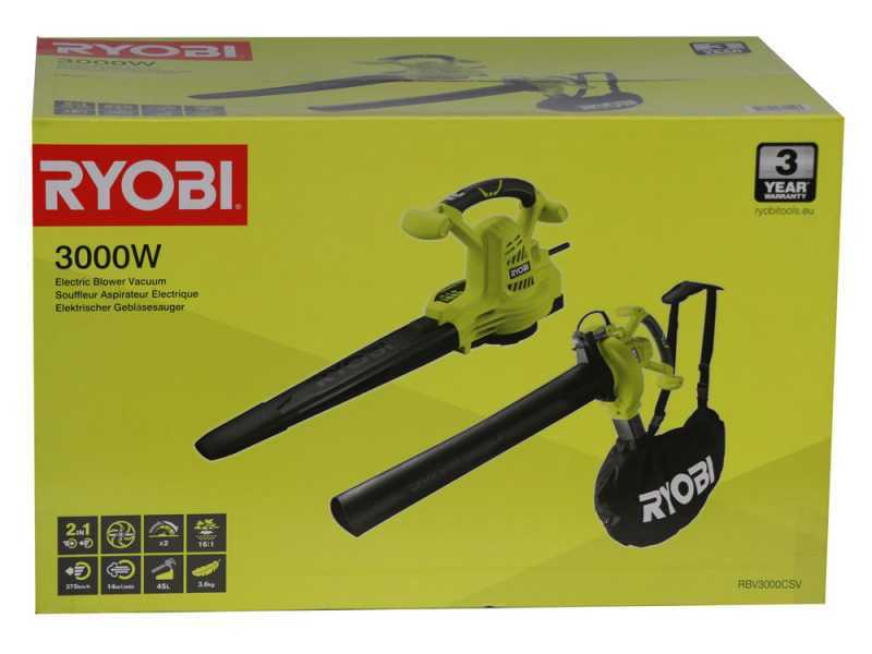 RYOBI RBV3000CSV Electric Blower - Vacuum - Shredder