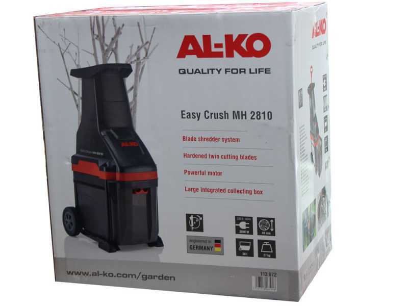 AL-KO Easy Crush MH 2810 - Electric garden shredder - Reversible steel blades - Max cutting diameter 40 mm