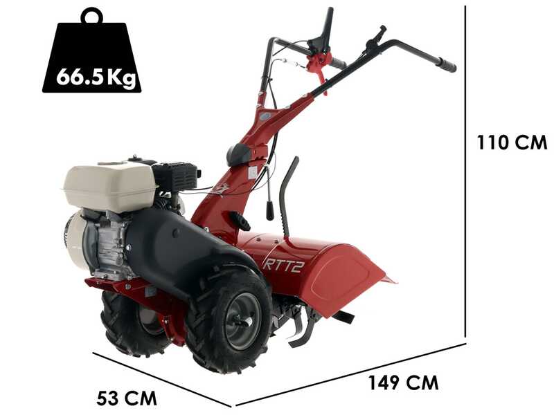 Eurosystems RTT2 SR - Petrol Two-wheel Tractor - Honda GP160 - 4.8HP