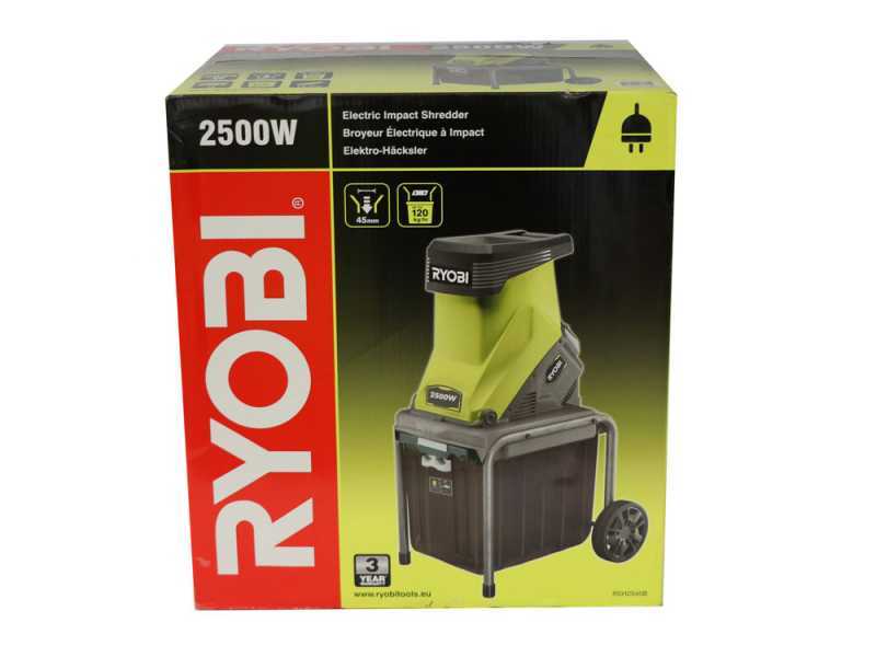 Ryobi RSH2545B - Electric shredder - 40L basket - 45 mm cutting diameter - 2500 W