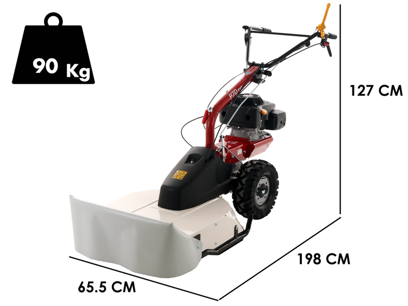 Eurosystems P70 EVO - Petrol Rough Cut Mower - Blade - Loncin 224 OHV 