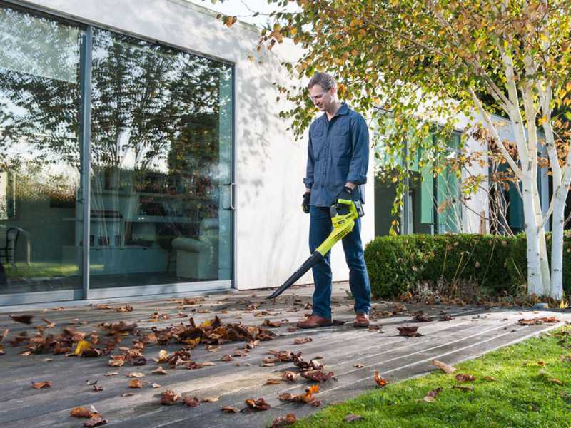 Ryobi battery sales operated leaf blower