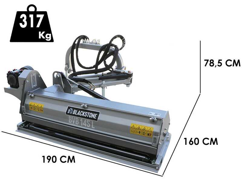 BlackStone BVL 145 L - Tractor-mounted side verge flail mower with Arm - Light Series