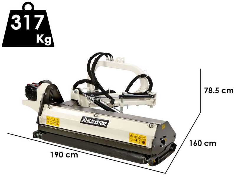 BlackStone BVL 145 L - Tractor-mounted side verge flail mower with Arm - Light Series