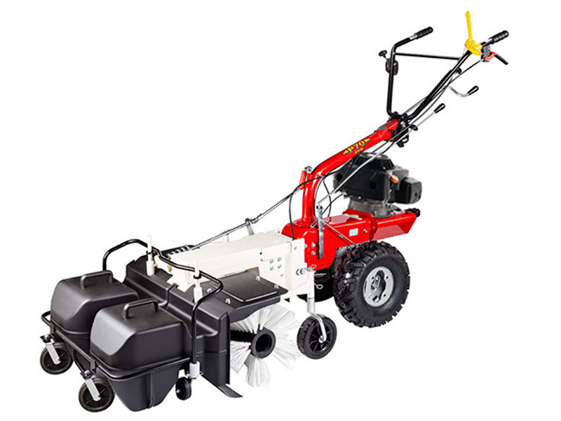 Eurosystems P70 EVO Petrol Powered Sweeper - 88 cm with collector and Loncin 224 OHV engine