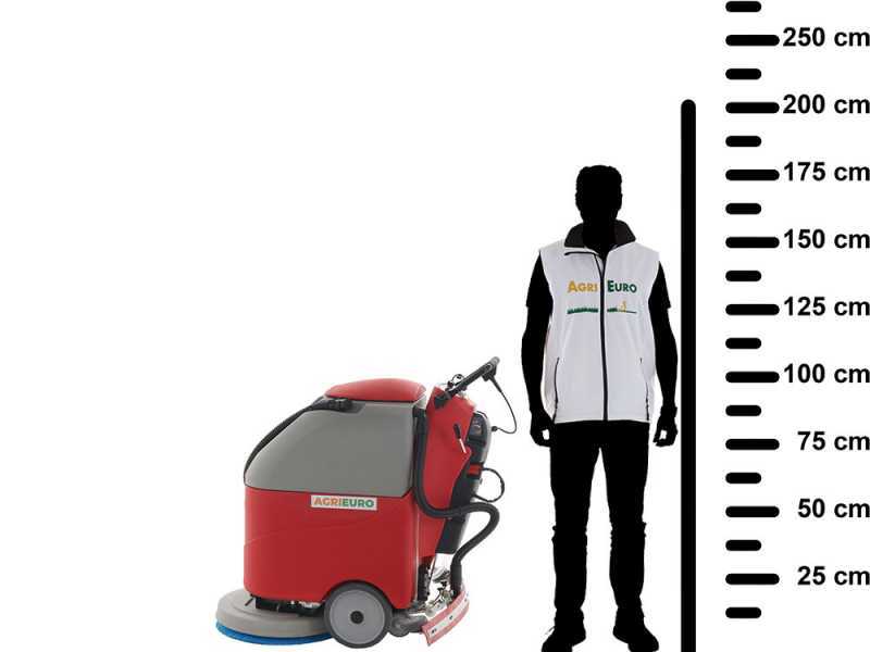 U.T. LP-500/50-B cordless wireless floor washer - 3-in-1: washes, dries and vacuums