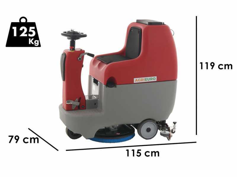 U.B. LP-550-B cordless wireless floor washer - 3-in-1: wash, dry and vacuum