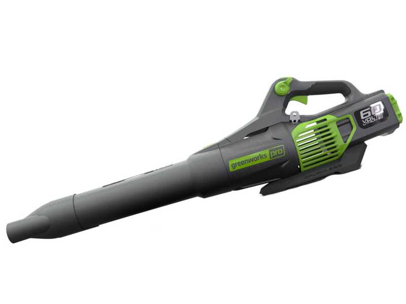 Greenworks GD60AB 60V Axial Battery-powered Leaf Blower - with 4 Ah/60 V Battery