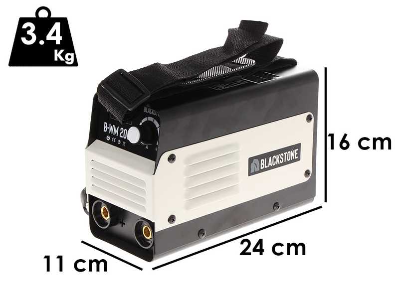 Blackstone B-WM 200 Inverter Electrode Direct Current Welding Machine - 200 Ah - with MMA Kit
