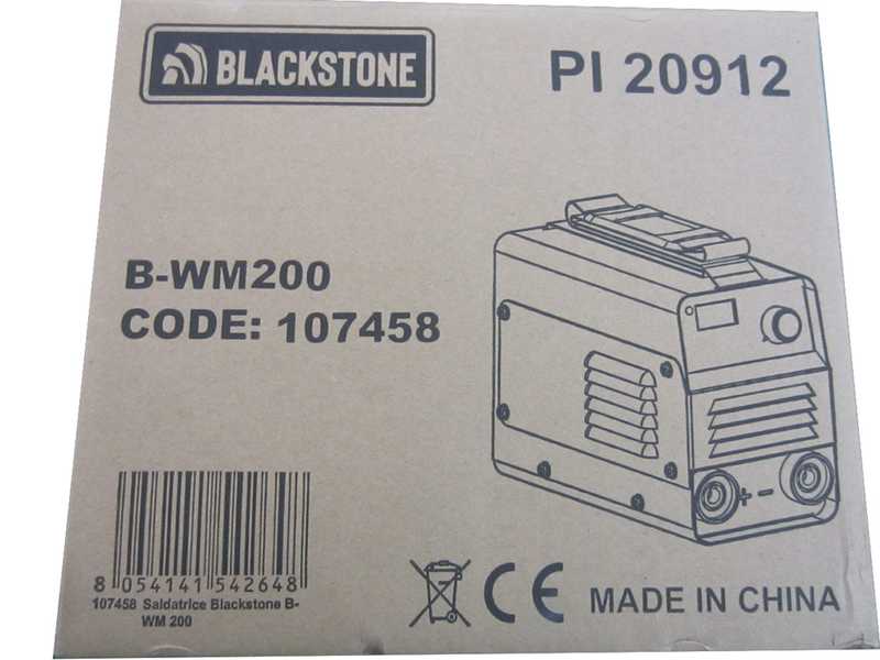Blackstone B-WM 200 Inverter Electrode Direct Current Welding Machine - 200 Ah - with MMA Kit