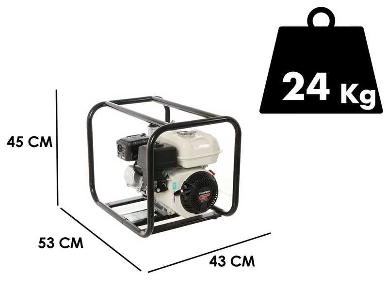 AGT 2&quot; GP160 Petrol Water Pump - 50 mm Fittings