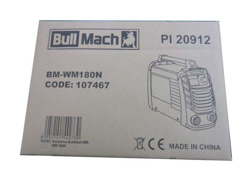 Inverter Electrode Welding Machine in direct current BullMach BM-WM 180N - 180A - with MMA Kit