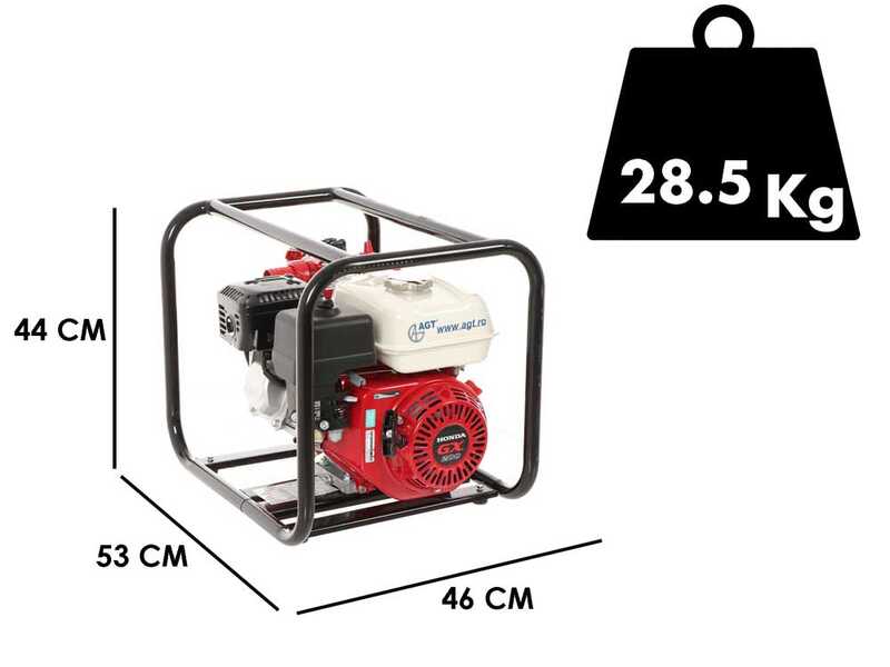 AGT 2&quot; GX200 Petrol Water Pump - 50/40 mm Fittings