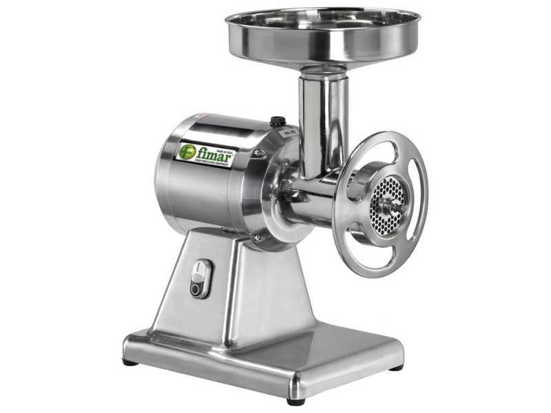 FIMAR TC22SN Electric Meat Mincer - Body and Grinding Unit in Food-grade Aluminium - Three-phase - 400V / 1.5 hp