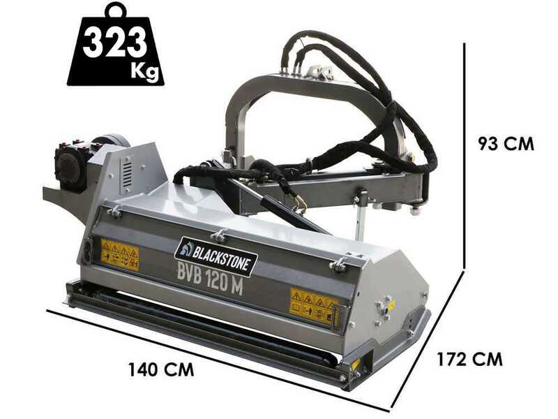 BlackStone BVM 120 M - Tractor-mounted side verge flail mower with Arm - Medium Series