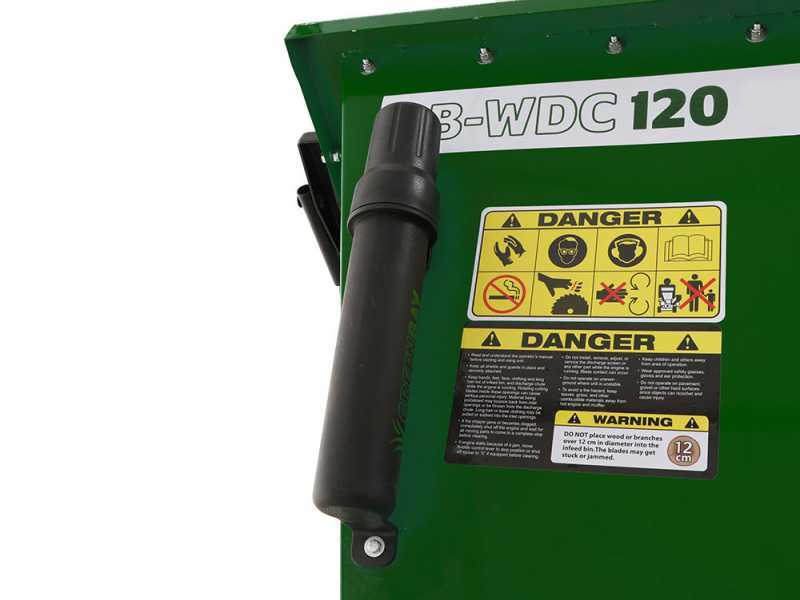 GreenBay GB-WDC 120 HE - Professional petrol garden shredder - Honda GX390 engine