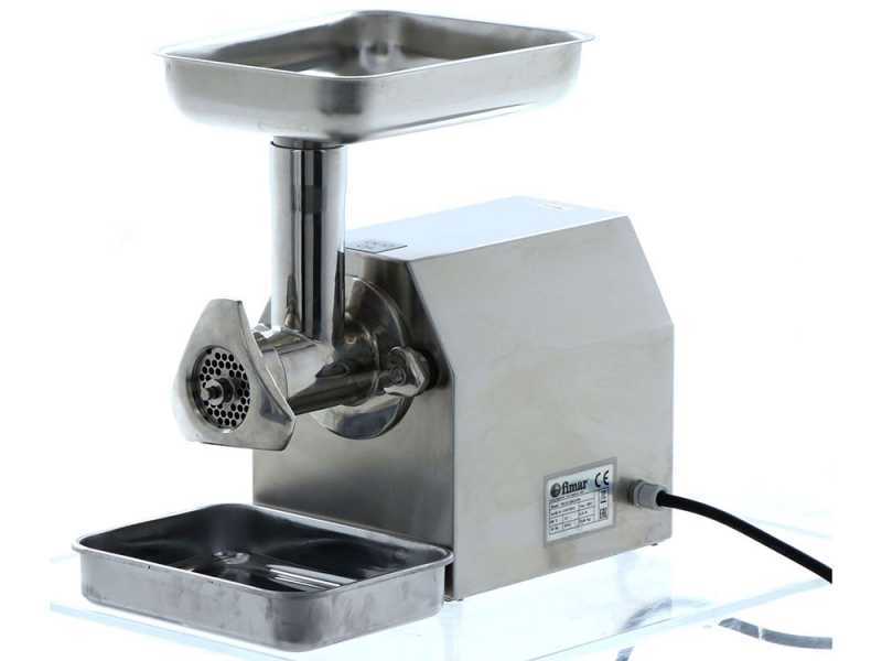 FIMAR TC 12C Electric Meat Mincer - Body and Grinding Unit in Stainless Steel - Single-phase - 230 V / 1.0 hp