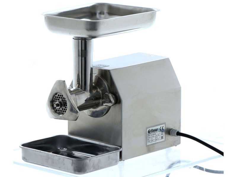 FIMAR TC 12C Electric Meat Mincer - Stainless Steel Body - Grinding Unit in Aluminium - Three-phase - 400V / 1.0 hp