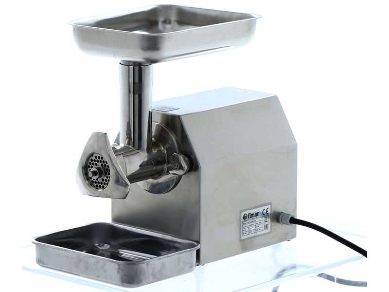 FIMAR TC12C Electric Meat Mincer - 400 V - 1 HP - Aluminium Grinding Unit - Without Reverse Function