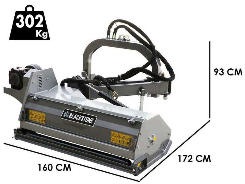 BlackStone BVM 100 M - Tractor-mounted side verge flail mower with Arm - Medium Series
