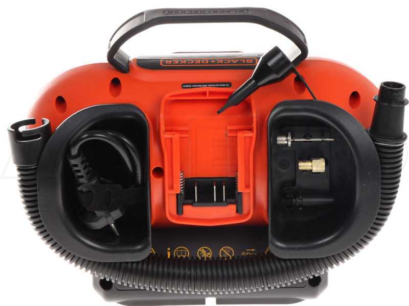 Black &amp; Decker BDCINF18N-QS - Oilless Multi-power Portable Air Compressor - 11 Bar Max