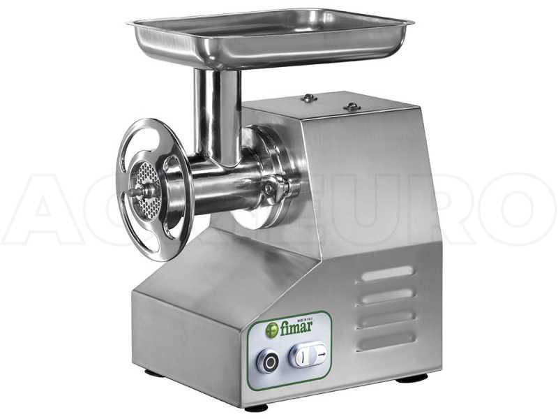 FIMAR TC22TS Electric Meat Mincer - 230 V - 1.5 HP - Stainless Steel Grinding Unit - With Reverse Function