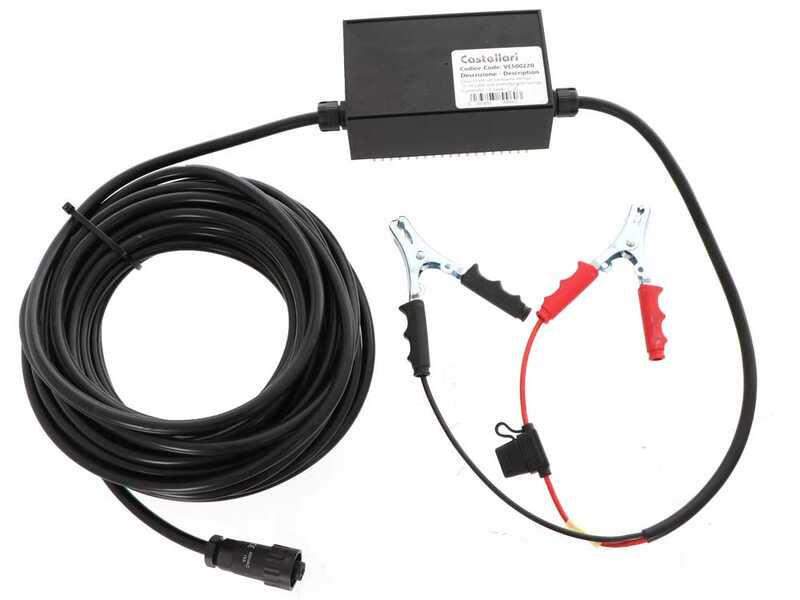 Castellari Vertigo Carbon C 30V - Electric Car-type Battery-powered Olive Harvester with cable supplied - Carbon Telescopic pole - 190/240 cm