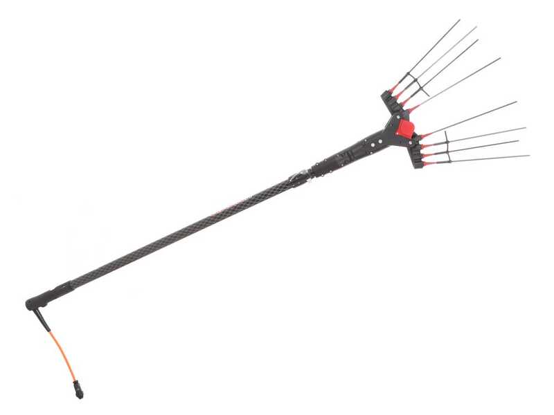 Castellari Vertigo Carbon C 30V - Electric Car-type Battery-powered Olive Harvester with cable supplied - Carbon Telescopic pole - 190/240 cm