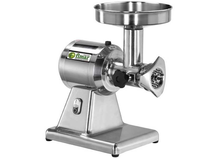 FIMAR TC12S Electric Meat Mincer - Stainless Steel Removable Grinding Unit- Three-phase - 400V / 1.0 hp