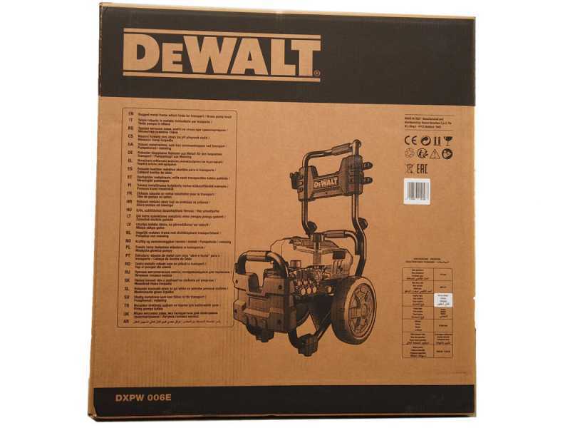 DeWalt DXPW 006E Pressure Washer - 170 bar max Three-phase - 900L/H Max. Flow Rate