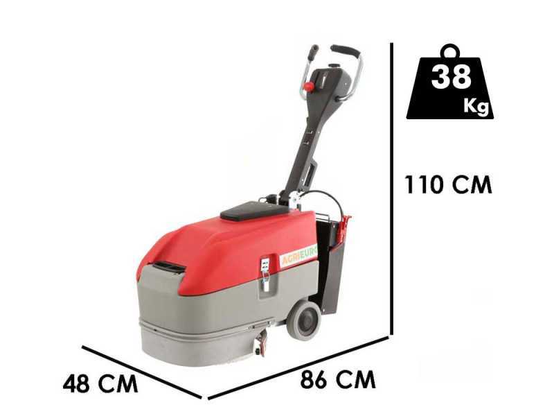 U.T. LP-350-B cordless floor washer - 3 in 1: washes, dries and vacuums
