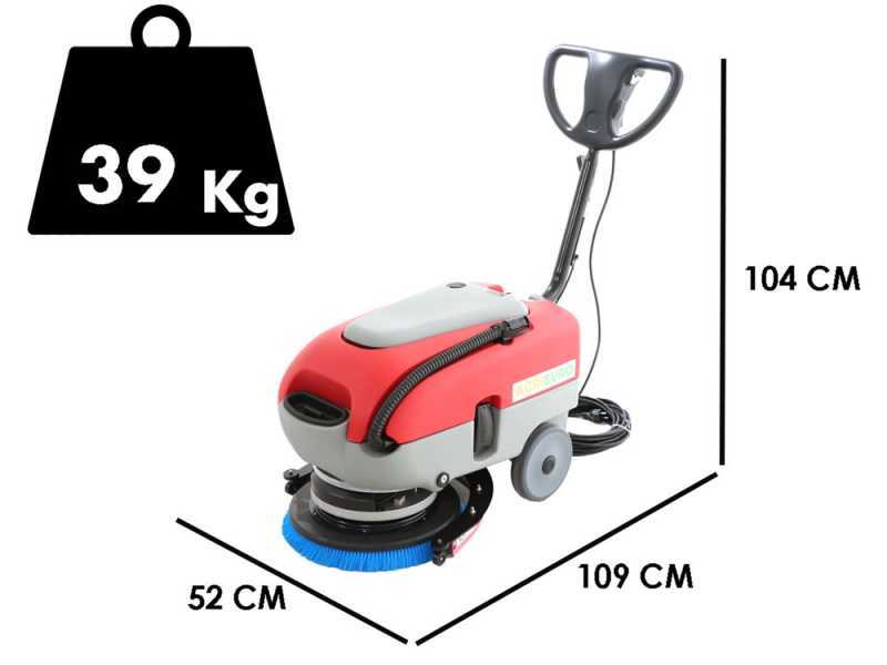 U.T. LP-430-E electric floor washer - 3-in-1: washes, dries and vacuums