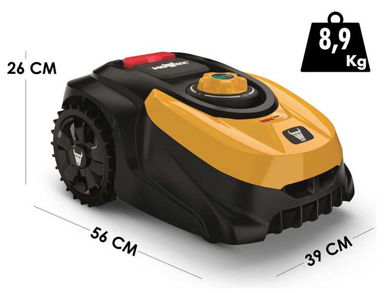 Mowox RM 800 Li BT Robot Lawn Mower - Lawn Mower with Perimeter Wire - 28V 2.5Ah Lithium-ion Battery