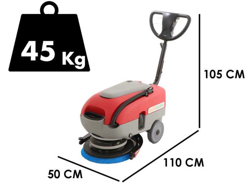 U.T. LP-430-B cordless wireless floor washer - 3 in 1: wash, dry and vacuum