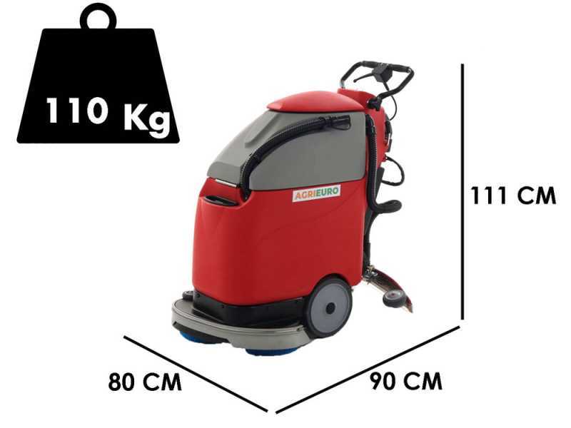 U.T. LP-450-B cordless wireless floor washer - 3 in 1: wash, dry and vacuum
