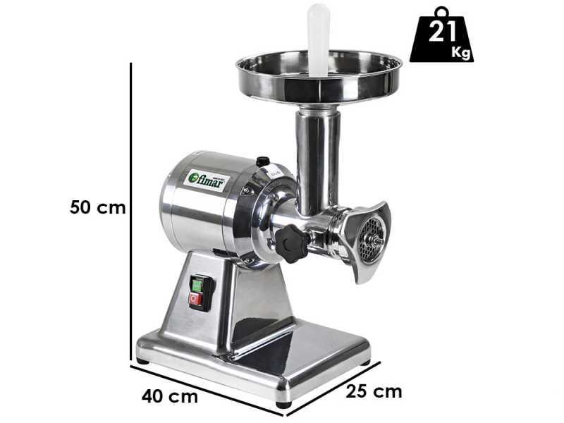 FIMAR TC12B  Electric Meat Mincer - Removable Grinding Unit in Food-grade Aluminium - Single-phase - 230V / 1.0 hp