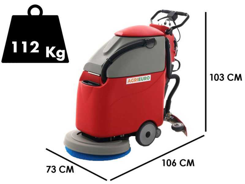 U.T. LP-500-B cordless wireless floor washer - 3-in-1: wash, dry and vacuum