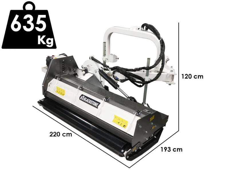 BlackStone BVH 180 H - Tractor-mounted side verge flail mower with Arm - Heavy Series