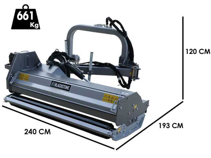 BlackStone BVH 200 H - Tractor-mounted side verge flail mower with Arm - Heavy Series