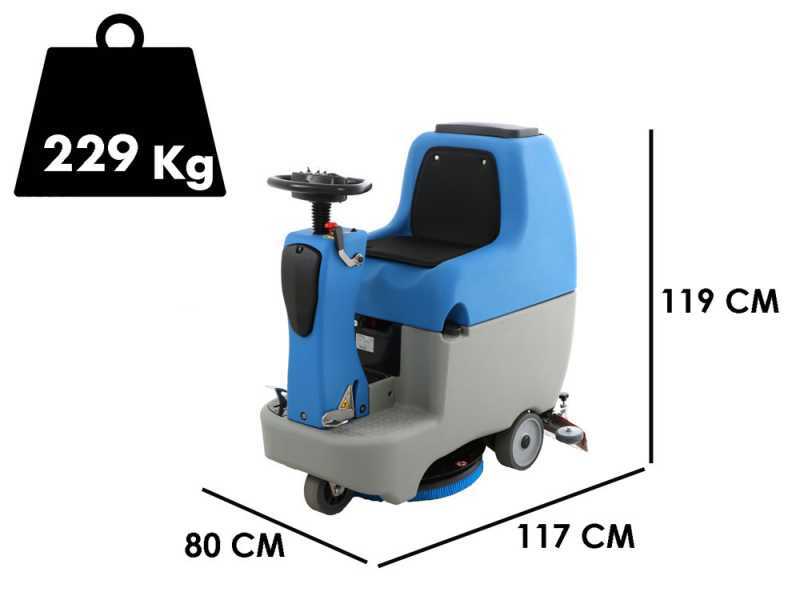 Fiorentini U.B. ECOSTAR55 - Cordless floor washer - 3 in 1: washes, dries and vacuums