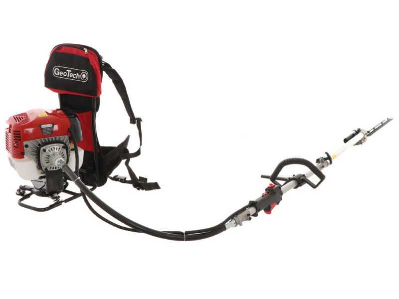 GeoTech GT-2 58 BP 2-Stroke Backpack Hedge Trimmer on Extension Pole - 58 cc