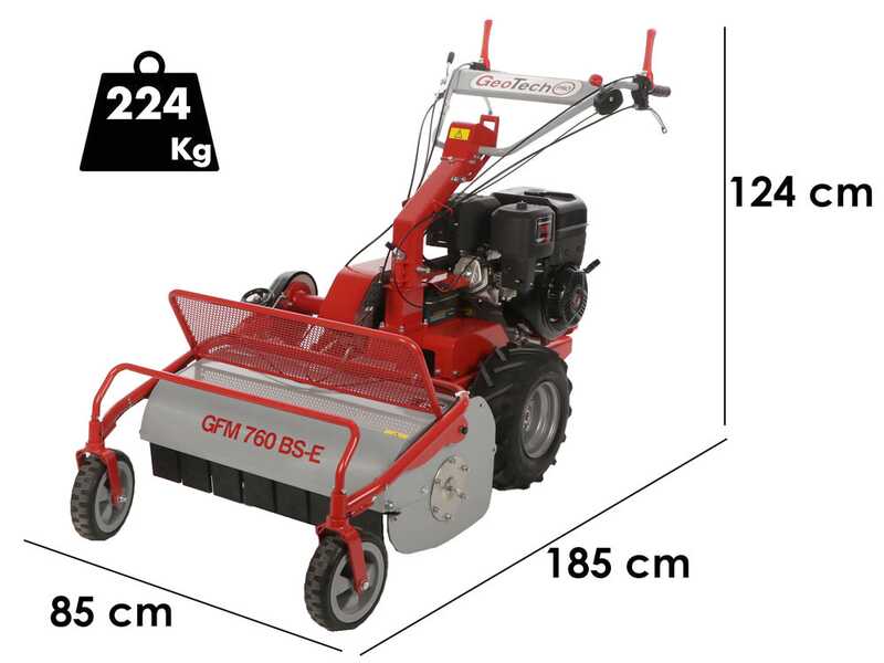 GeoTech-Pro GFM 760 BS-E - Professional Hammer Rough Cut Mower - B&amp;S XR2100
