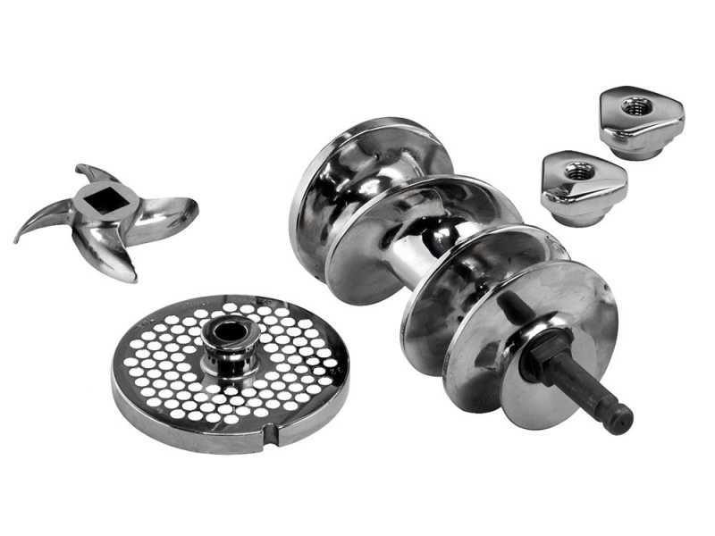 FIMAR TC12T Electric Meat Mincer - with Integrated Grater - Grinding Unit in Stainless Steel - Single-phase - 1.5HP/230V