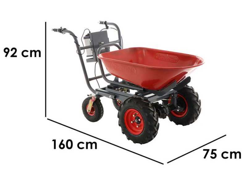 Geotech CAR 300T-100 - Electric Battery-Powered Wheelbarrow - 40V 6Ah Battery