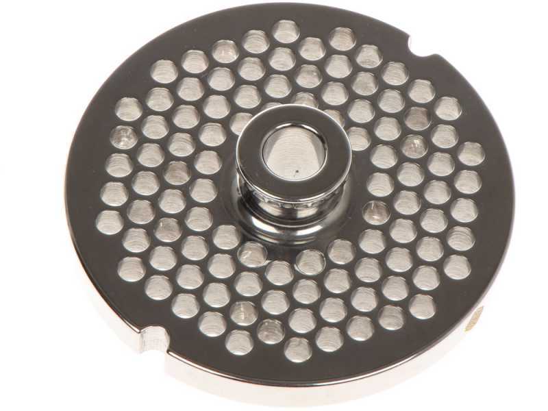 Die Plate for N.22 Meat Mincer - &Oslash; 6 mm holes - Die Plate Diameter 82 mm