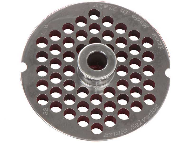 Die Plate for N.12 Meat Mincer - &Oslash; 8 mm holes - Die Plate Diameter 69 mm