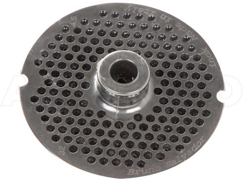 Die Plate for N.12 Meat Mincer - &Oslash; 4.5 mm holes - Die Plate Diameter 69 mm